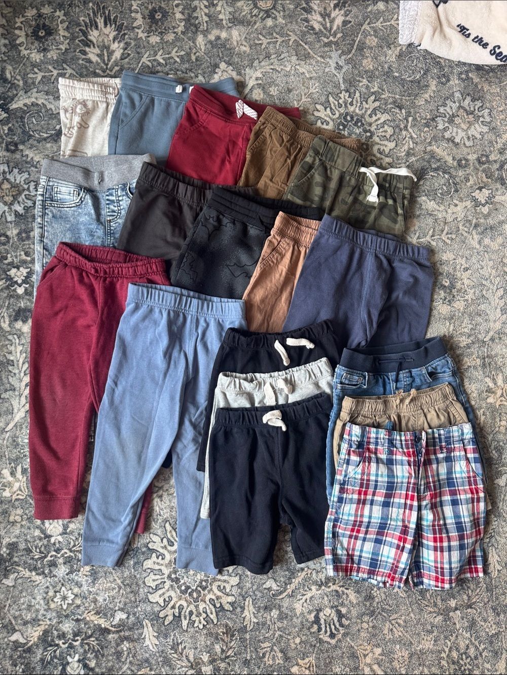 Bundle of 18 Toddler Boys Pants and Shorts